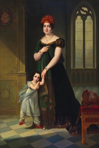 Ritratto della Duchessa de Frias e suo figlio da François Kinson